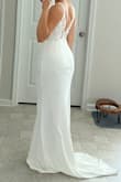 The straps and embroidered detail is beautiful but the rest of the dress is mehh. It felt cheap and thin and does not really look like satin. It was also big for a size small. Overall, the five other dresses I tried from Lulus topped this one and had way better quality. - Jennycka B.