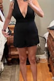 Besides the left side of the chest coverage being a little stretched out, it's a great outfit. I would have kept it, but at 51, I think it's a bit much for me. - Tracy N.