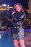 I wore this dress in Vegas to the Adele concert in February. Absolutely perfect. So flattering on my body. I paired it with a black vegan leather jacket, and I received so many compliments. - Bethany T.
