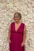 I wore this dress recently to a wedding and received so many complements! I felt like a million bucks! My only tiny complaint is that the dresses run so long for someone average height and alterations end up costing more than the dress. Wish lulus offered two height options. I am 5'5 and was wearing three and a half inch heels and the dress was still too long. I do have a short torso so I had to have the straps shortened, and even with high heels and taking length off the top I still had to have like 2 inches hemmed from the bottom. But still overall very affordable and a beautiful dress! - Brandy W.
