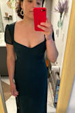 The dress is GORGEOUS. I have wide shoulders though it's a little tight, but is fine other than that! - Rebecca P.