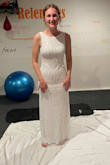 Ordered 8 wedding dresses from LuLus luxe wedding dress collection hoping one would be "the one". The last one I tried was perfect. The gown is simply elegant with gorgeous beading and sparkles galore! It has a good weight to it, feels very high end and the back is open in such an old Hollywood feel. It has a small train, just enough to feel like a bride but not too much to look like a clutz all night. It's a beautiful ivory color and shines & sparkles with every step. I can't wait to wear it with my mom's vintage veil from 1994! What a day it will be in October. Thank you LuLu's for my sweet wedding dress! Your clothes never disappoint. Also returning the other 7 dresses was a breeze. Love! - Patrice H.