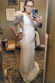 I loved this dress. It's lightweight and the material is truly beautiful. I'm having a summer wedding and ordered a few dresses to try on since my original dress no longer fit. I ended up loving a different one more, so this did get returned. But any brides out there looking for budget options, lulus is the way to go. All of the dresses I tried on are for more lightweight then dresses you'll try on at bridal shops. - Casey J.
