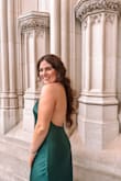 Love this dress! I was super comfortable the whole night and got tons of compliments! Dress definitely runs a little big. I probably could've sized out to a small, but I didn't mind the extra room to dance, or eat! - Allison F.