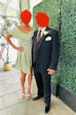 I received so many compliments on this dress. It was absolutely stunning. Perfect wedding guest dress! Super elegant, classy but sexy at the same time. It fits perfectly while being fitting but not too fitting. It came wrinkly so I did have to steam it. After steaming it it was amazing!!! - Kristine L.