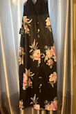 It's a little long even with heels. But what really bothers me is that none of the seams match the flower pattern. It looks awkward. I sad it cannot be returned. Certainly not a special event dress. Maybe a nightgown - Connie L.