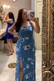The material of this dress is light and great for summer. Loved everything about this dress and felt comfortable all night. I had to get it altered to shorten it, which was surprising because I am on the taller side. - Anna B.