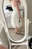 It is a smidge tight but it otherwise fits perfectly. This is going to be my engagement party dress and/or rehearsal dinner dress. It's so perfect and has pockets!!! It's a little long on my short self, but it's ok! I love it. - Christine L.