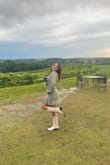 This dress is super light and perfect for vacation. I love the back button detail and the little ruffles at the bottom. Goes well with cowboy boots! - Amanda C.