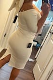Love the dress but the arms are very tight. - Yoselin V.