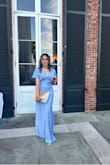 This dress is so elegant yet so comfortable. The fabric is soft and perfect for a summer wedding or any other special event. I felt so confident wearing this dress. Highly recommend! - Londy A.