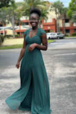 I was originally skeptical because I thought it was going to be too small or big but it fitted PERFECTLY!!! I brought it for my birthday and I absolutely love how it was tight around my waist and it came with a built in bra!!! It was a little long where I would step on it if I don't wear heels BUT THAT WAS WHAT I WANTED!!! I am forever in LOVE!! - Jessica J.