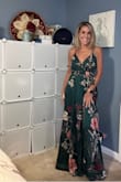 My hips are actually 32" not 34".
This dress is absolutely beautiful! I feel like I can wear this to a wedding or just a night out. The fabric is such great quality and the colors are amazing. I wore it for a date and I got so many compliments. It's my new favorite dress! - Denise L.