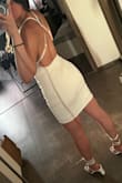 I usually wear size S and it fits perfectly! Ordered it for my pre-wedding dinner, and paired it with Lulus sandals. I love it! The only thing is it looks a bit weird around the nipple area but I guess it will be okay if ironed. - Lilit M.