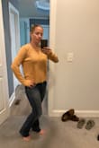 Just don't love the fit. Hangs weird and is boxy, not much shape. I'd return it if it wasn't final sale. But it was only $11 so it'll be a perfectly fine around-the-house shirt so I'm not terribly upset. The good thing is the back fits in a way that my bra strap was hidden, so I liked that. The color is different than expected too. More peachy than yellow but I actually like the color so that's not a big issue. - Kasi H.