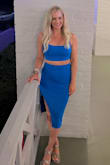 I ordered this dress for my birthday trip and it did not disappoint! It was so cute and comfortable! The material is thick enough so it didnt feel cheap and also stretchy  enough to hug my curves! I felt great in it and received a lot of compliments! Buy it! - Jessica L.