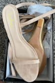 They are super pretty! And they will look sexy! The only complaint is that it does not have enough support for your fee and the ties are very thick. Still, for the price great shoes! - Maura A.
