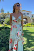 This dress is so beautiful and really good quality relatively to its price, the colors are stunningly fresh, the fabric is so soft. It runs a bit long but with the right heels it will look great, I had many compliments:) - Nissrine A.