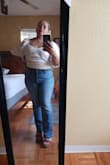 Love,  this top blouse fits a little big from boobs...
 But it's beautiful... I got x large... - Dalila S.