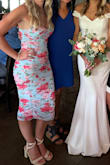I received so many compliments on this dress! It fit perfect and was so soft.  It has a little stretch which makes it super comfortable. The colors in the fabric were also very pretty and I loved that the ruching in the fabric made the dress more flattering. I get the majority of my dresses from Lulus and get compliments every single time. Another Lulus win! - Jamie E.