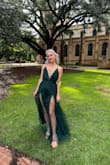 I was complimented all night on this dress and I felt beautiful, but a couple of logistical things - the lace layer under the bust needs to be fashion taped down to prevent flashing people from the side, and the tulle is extremely long. I wore very stacked platform heels and still had to kick when I walked. Aside from that, stunning dress!! - Hannah H.