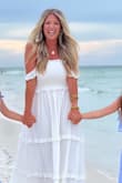 Obsessed with this dress! The material is amazing and not see through at all! Super flattering and the perfect beach dress! - Kayla W.