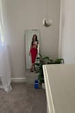 I originally purchased this set in the mint color and loved it so much that I had to pick it up in red as well! The fabric is stretchy and the XS fits me well. You don't need a bra, which is also great! Dress it down with a jean jacket, or wear it out with leather jacket and heels. I'm planning on wearing the top with jean shorts too, for a casual summer look. - Elizabeth S.