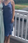 wore this as a guest to a summer wedding and got so many compliments! very comfortable wear, even in hot weather. Loved the hater and neckline - makes the bust fit perfect by being able to tie as tight/high as I like, and the back bow is super cute! Pattern is perfect, if you prefer a more subtle/solid looking color - Emily C.