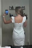 cute, thick fabric, flattering wearing to my bridal shower - Katrina B.