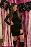 I got this dress for a girl's night out in October and it was perfect! The material of the dress is clingy in all the right areas plus it's a heavier material so it keeps you warm walking between bars. - Sabrina P.