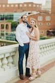 Bought this dress for engagement photos and was so happy with it! The length and material were perfect and the back is just too cute. The tie straps make it adjustable around the bust and neck so I could tighten it up a bit. - Cecilia P.