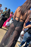 I was the center of attention in this dress for sure. If you have a nice figure and not afraid to show it - go for it. It is very revealing, though. - Diana L.