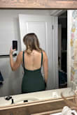 This dress fits me like a glove. I have a bigger chest size, and it actually fits my girls flawlessly and has enough support all on its own! The open back is such a nice detail. The material is stretchy and thick. Such a perfect dress for many different kinds of occasions! - Natalie H.