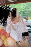 This dress was perfect for my bridal shower. It has a little flow at the bottom, but fits good at the top. Just how I wanted. I love the flower-lacy details all over and the strappy back. I would definitely recommend this dress. (One of the photos is bad quality..I got caked in the face lol) - Amalia K.