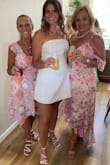 I purchased this dress for a bridal shower. I had been looking at it for a few months but didn't want to spend the $79.00. After looking everywhere for something that I liked as well, I kept coming back to this one and decided to order it but they didn't have my size! So I kept checking in to see if it came back in stock and lucked out one day, so I ordered it! It arrived quickly and I received it in plenty of time to make sure that it fit and that I liked it on. It fit PERFECTLY and was everything I wanted and more! The fit, the fabric, the cut...everything was exactly as the picture and as described. I am extremely happy with everything about this dress. If you are on the fence about whether or not to order this dress, JUST DO IT!! You won't regret it! One word of advice, get a measuring tape and take your measurements  then use the measuring chart and go by it and you will get an exact fit dress! Good luck! - Lisa S.