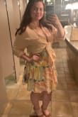 I love this top and have worn it over a dress, a swimsuit, and a casual summer outfit. I am normally a medium to large but with this being oversized the small fits me the way I like it. Great material for warm weather, it doesn't make me feel too hot. - Brittany V.