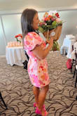 Wore this dress for my bridal shower and it was stunning! Got so many compliments. I am typically a large in LuLus, but I went with the XL and it fit great. - Gabby B.