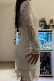 Thank you very much for your help
Beautiful dress and comfortable just right
I write down measurements in centimeters because that's what I'm used to.
Weight 62 kilos
Height 1.64
Hips 100 cm
B75 bust
waist 80 cm
I have a tusk that is a bit wide, but the dress fits just right, I did a measurement before ordering
very good price. - Tal S.