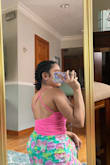 >wLove how this fits, this is perfect on a hot summer day, really love the back style  & color of this top>w - Farrie A.