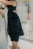 The dress fit great, loved the slit! I felt like it could have been a little bit shorter, at times I felt like it was an awkward length. - Samantha B.