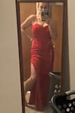 I bought this dress on sale over 4th of July weekend knowing there were no returns. I was a little nervous about how it would fit but was pleasantly surprised. The dress is gorgeous and fits perfect! - Lindsay W.