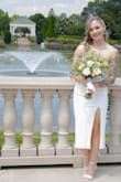 I eloped last minute and ordered this dress and it came right away. I loved it and it made for beautiful pictures. It was also so affordable. Thanks! - Mikayla C.