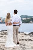 I wore this dress for a small and intimate ring exchange. According to my measurements, I should have ordered a S, but I went with XS, and the fit was perfect. The dress is comfortable, and the cut is flattering. Very happy with my purchase. :) - Marche L.