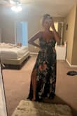 Very pretty fit awesome... just very heavy. I didn't realize how thick it actually was. If you're short like me you most likely need to get it hemmed even with shorter style heels. - Angela H.