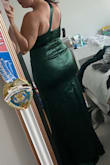 This dress was a bit too long on me, I am 5'6" and would have had to get it hemmed about 3 inches for it to not drag on the ground. Overall the dress was really pretty and fit well but not super comfy, I loved the color but ended up choosing a different dress - COURTNEY C.
