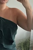 I really wanted to love this dress but it fit a bit weird. The color was beautiful but the right side of the dress was a little too big (the side without the ruffle) and then the side with the zipper wouldn't zip!! It's like the extra inch on the right side needed to be where the zipper was. I would've sized up maybe but it might have looked kind of baggy. - COURTNEY C.