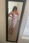 So flattering and comfortable! It has a lot of stretch to it but still fits snug to feel like it sucks everything in - Brianna R.