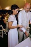 I was so pleased that this dress came in days after ordering it for my wedding. I didn't think I needed to try it on beforehand because I purchased 4 other dresses that fit perfectly. My only issue was that it was like 5 inches too long. I still loved the dress and had my friend's mother hemmed it for me to change into. - Kathryn W.