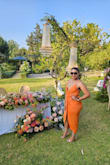 I wore this for a wedding in Spain. The fabric, color, and fit were beautiful! Loved it so much I'm buying another color in the same dress. - KIELCE L.