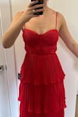 Really cute! The waist fabric lies too weird because of the pleating. The cups weren't super flattering but acceptable for the price. - Isabella P.